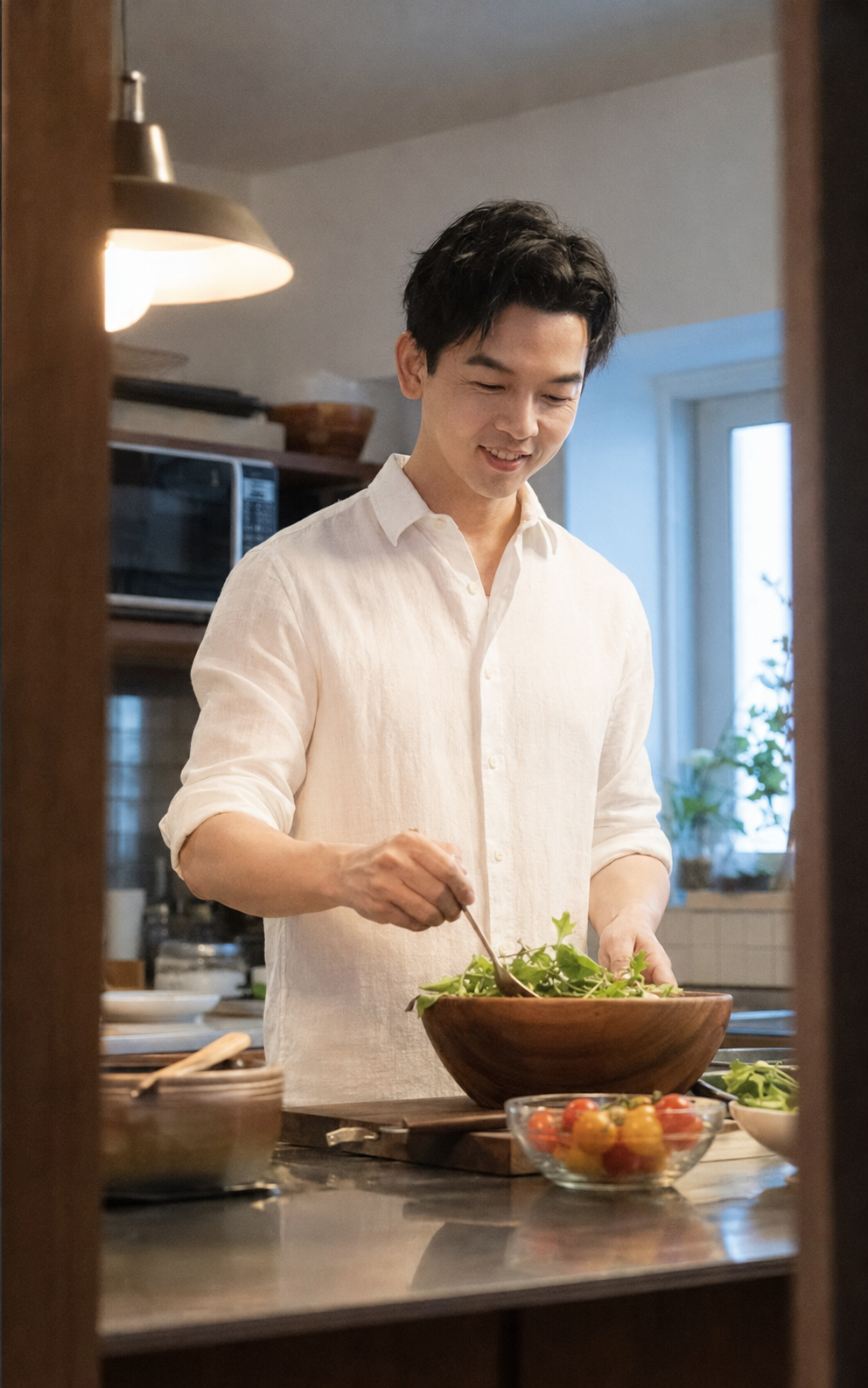 AI 真人攝影作品：料理的溫度